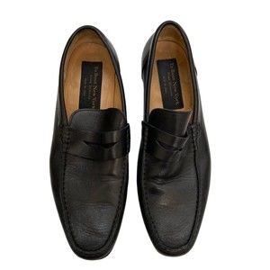 To Boot New York Men’s Black Loafers Size 8.5 Profolio Penny Slip On Shoes Italy